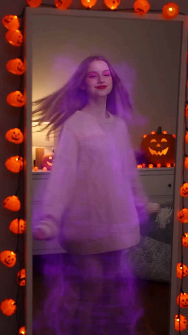 AI Halloween costume transformation video, made with Seedance 2.5