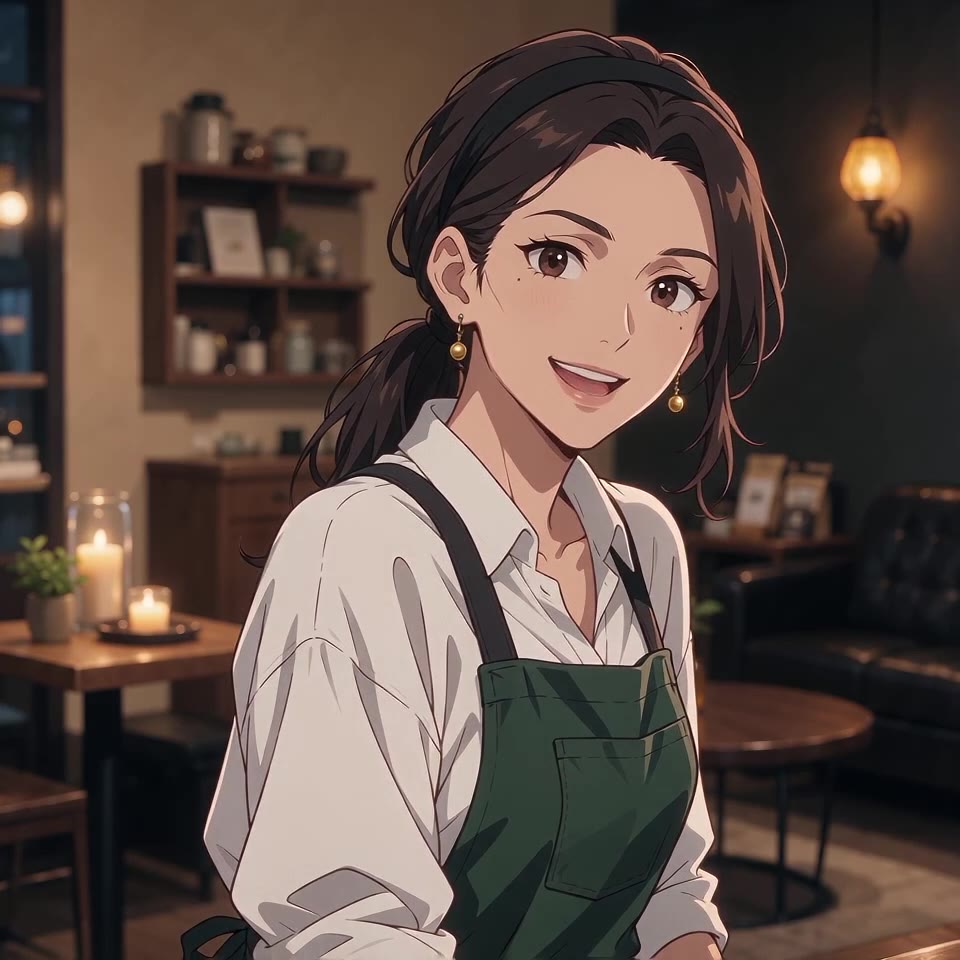 Anime character speaking Japanese, made with AI lip sync