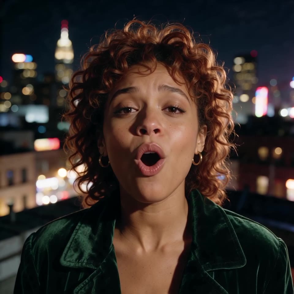 A photo that sings: AI lip sync of an original soul song