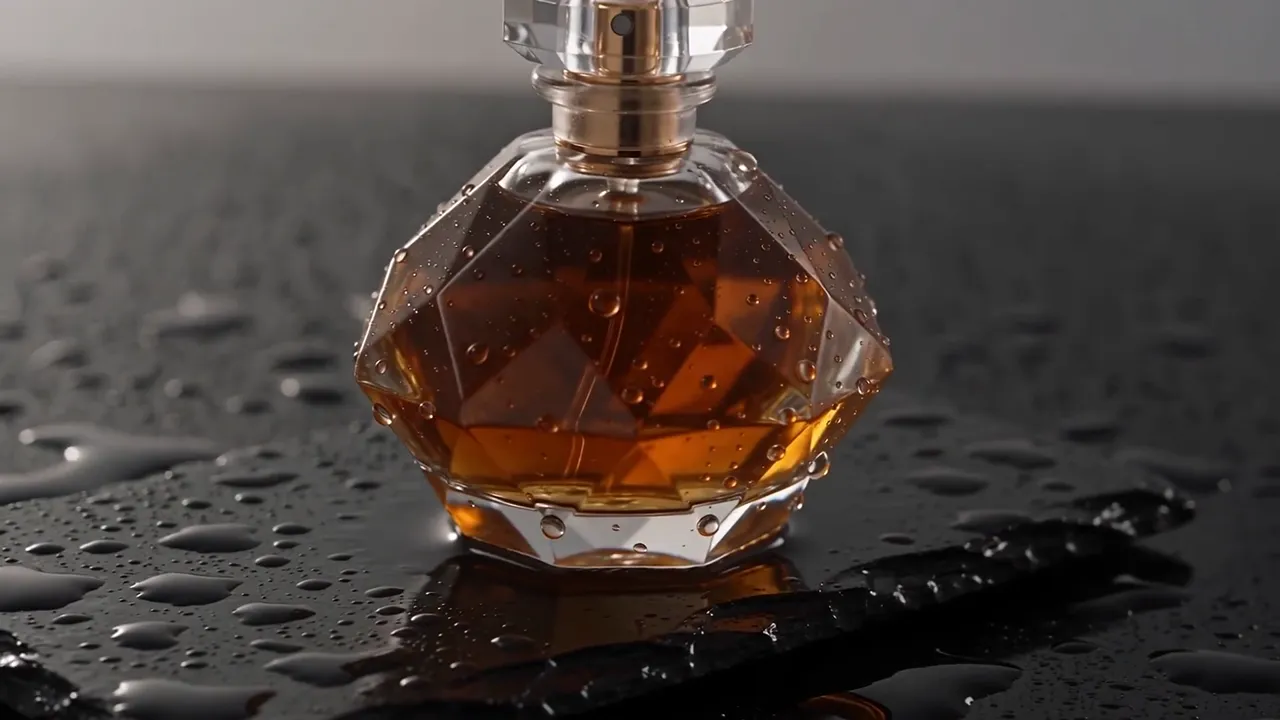 Perfume bottle in the rain, a 10 second Seedance 2.5 product shot